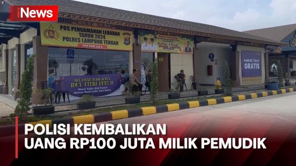 Polisi Temukan Tas Berisi Uang Ratusan Juta Milik Pemudik di Rest Area&nbsp;Lampung