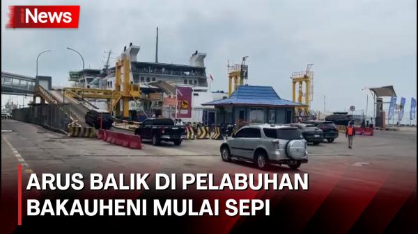 H+5 Lebaran, Arus Balik di Pelabuhan Bakauheni Lampung Mulai Sepi Siang Ini 