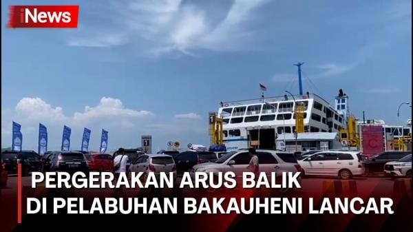 Pergerakan Arus Balik di Pelabuhan Bakauheni pada H+3 Lebaran Ramai&nbsp;Lancar