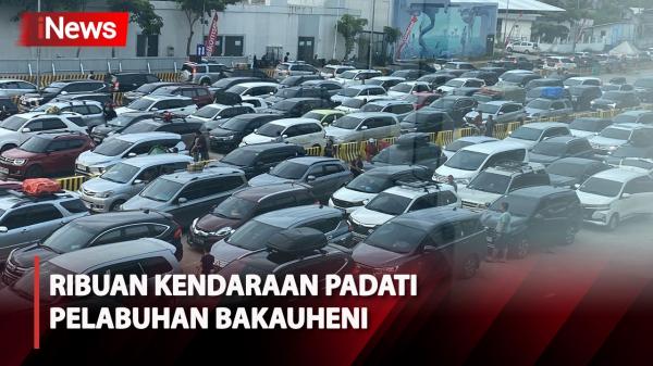 Puncak Arus Balik, Ribuan Kendaraan Pemudik Padati Pelabuhan&nbsp;Bakauheni