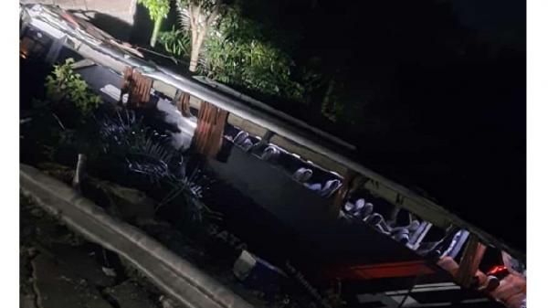 Kecelakaan Bus Rombongan Study Tour Terperosok ke Jurang di Tanggamus, Bawa 42 Penumpang