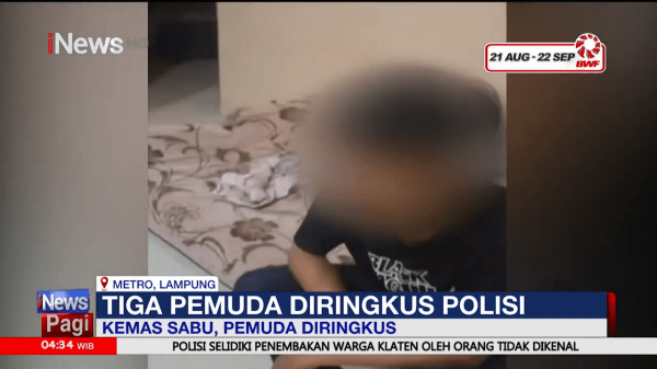 Polisi Tangkap 3 Pemuda di Lampung saat Mengemas Sabu